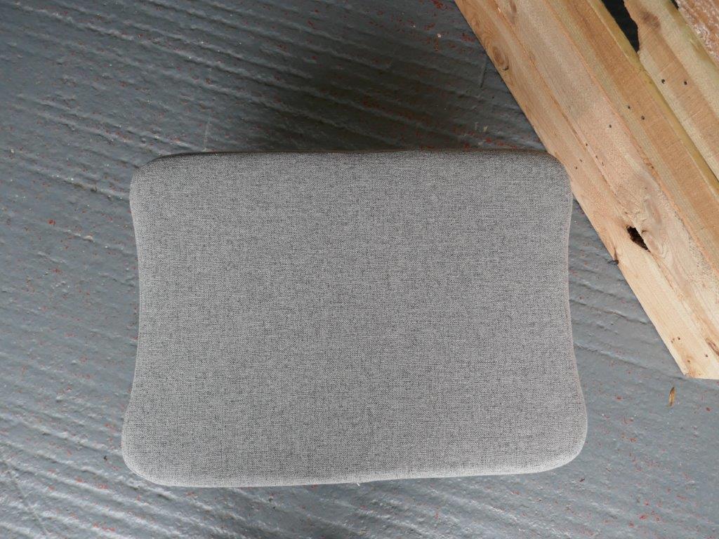 Ercol 341 Footstool Cushion in our Light Grey Stitch from Camira