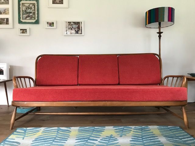 Ercol 766 Jubilee 3 seater Seat & 3 Back Cushions in most of our fabrics, even this fantastic Red