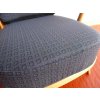 Ercol 203 Seat & Back Cushions in Charcoal Squares Cover