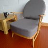Ercol 203 Seat & Back Cushions in Grey Woolen Fabric