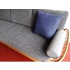Pair of Bolsters for Ercol 355 Studio Couch Light Grey Stitch