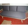 Ercol 355 Studio Couch in Dog Tooth Grey with Complete set of Cushions and Covers