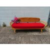 Ercol 355 Studio Couch Mini Elegant Red Complete set of Cushions and Covers