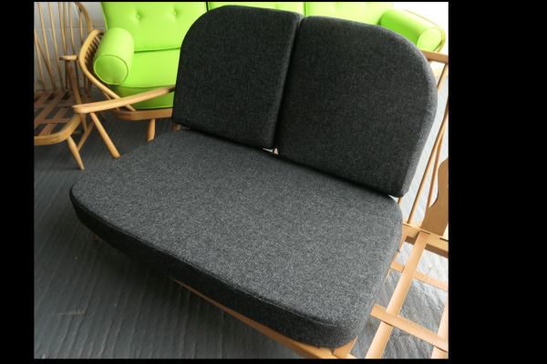 Ercol 203 2 seater Charcoal