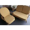 Ercol 203 2 seater and chair in Cristina Marrone Butterscotch